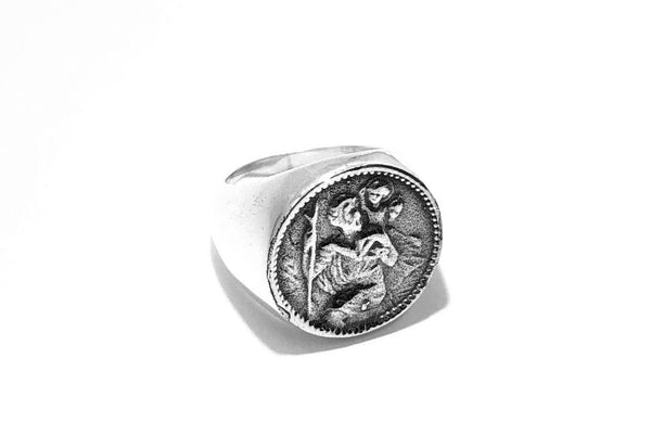 送税込【CRAFTD London】St. Christopher Signet Ring(2色) 国発 CRAFTD London(クラフトロンドン) 指輪・リング(メンズ) - 海外