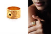 Gold Iti Pretty Garnet Ring
