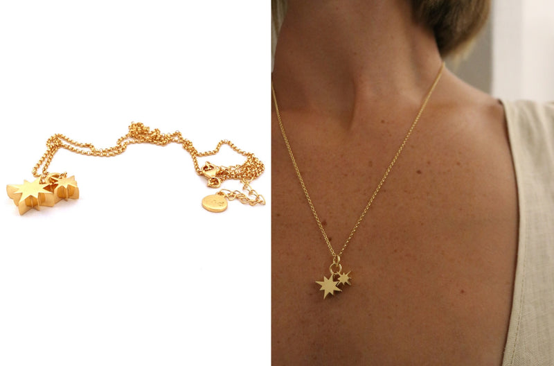 Gold Morning Stars Necklace