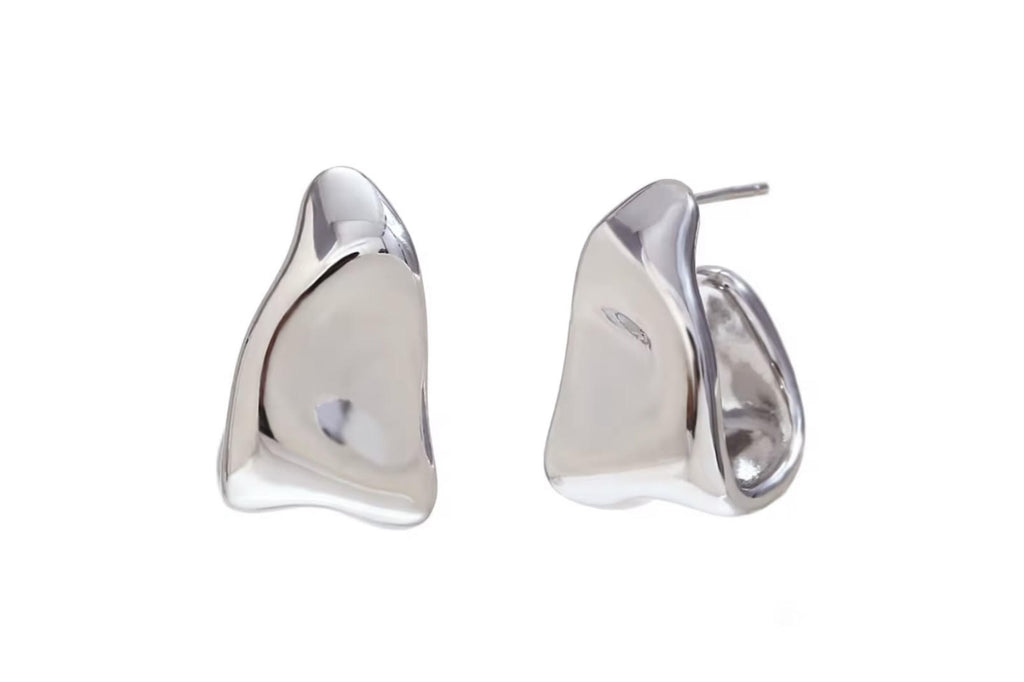 Silver Melt Hoops