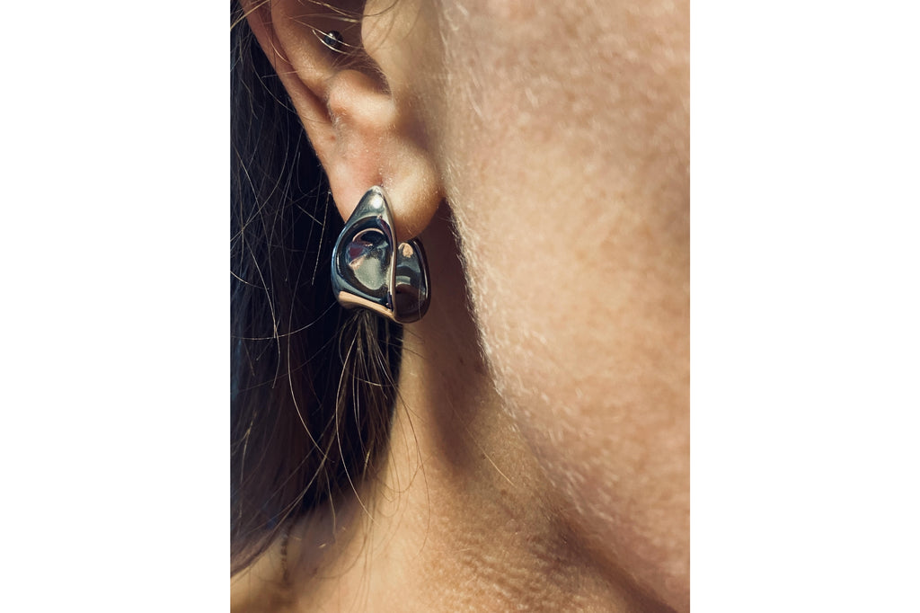 Silver Melt Hoops