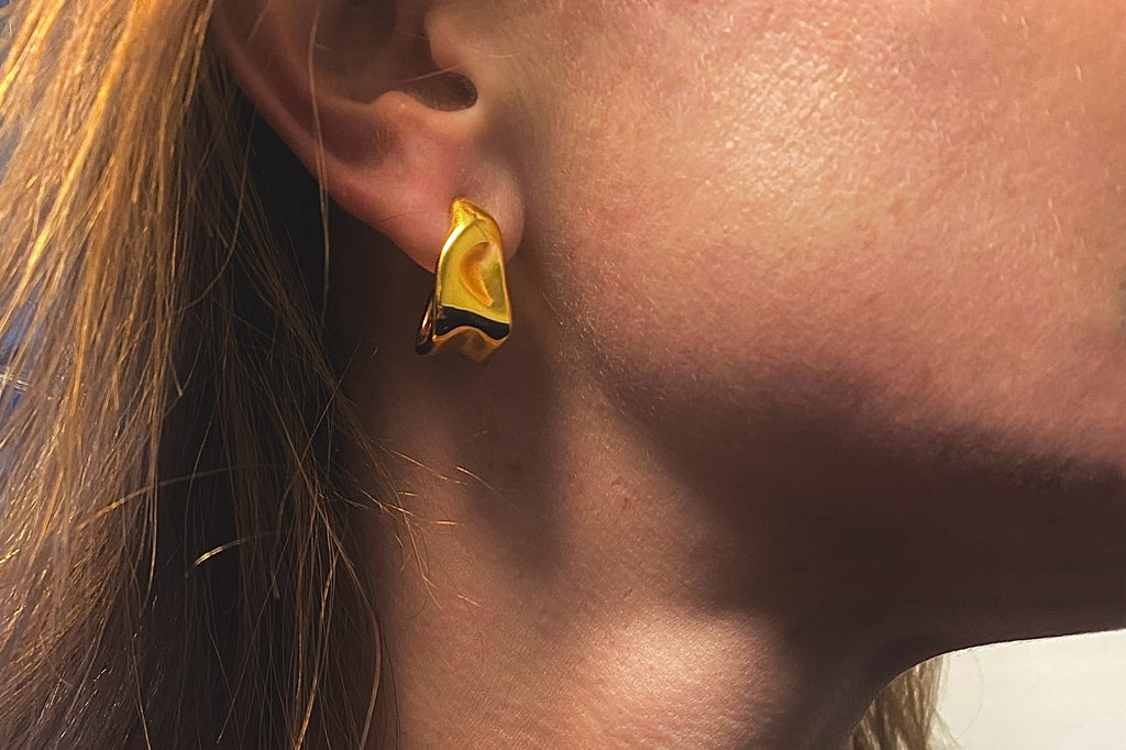 Gold Melt Hoops