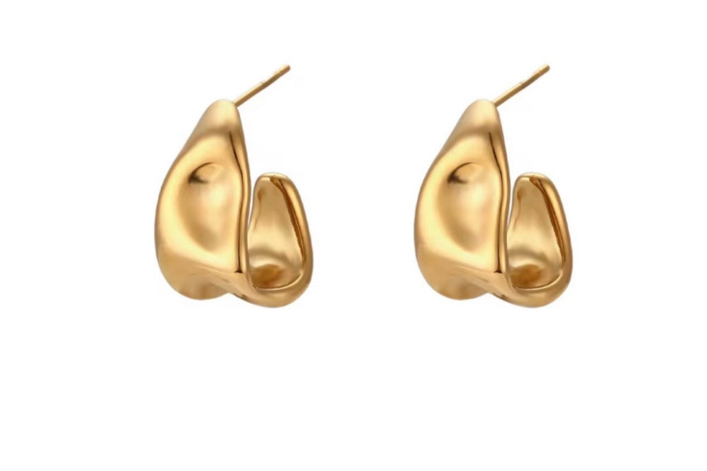 Gold Melt Hoops