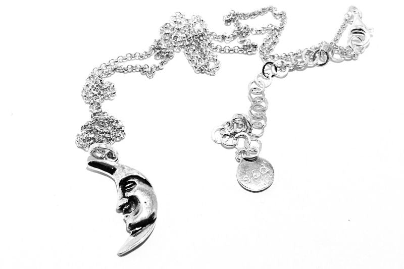 Moon Face Necklace